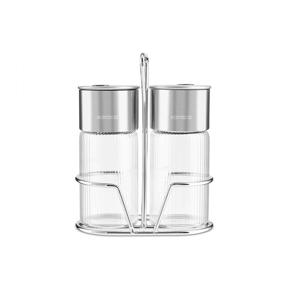 Karaca Ripple Tuzluk ve Biberlik Inox görseli 5