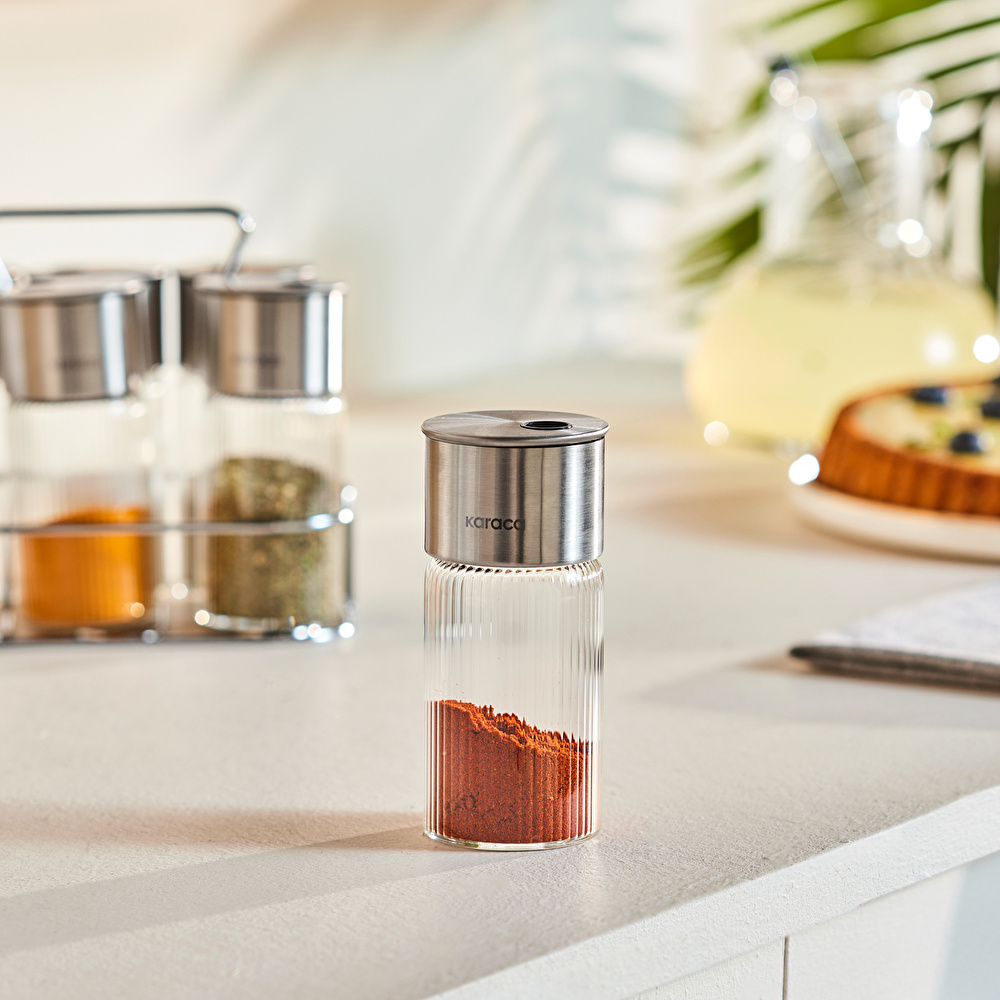 Karaca Ripple 7 Parça Baharat Seti Inox görseli 5