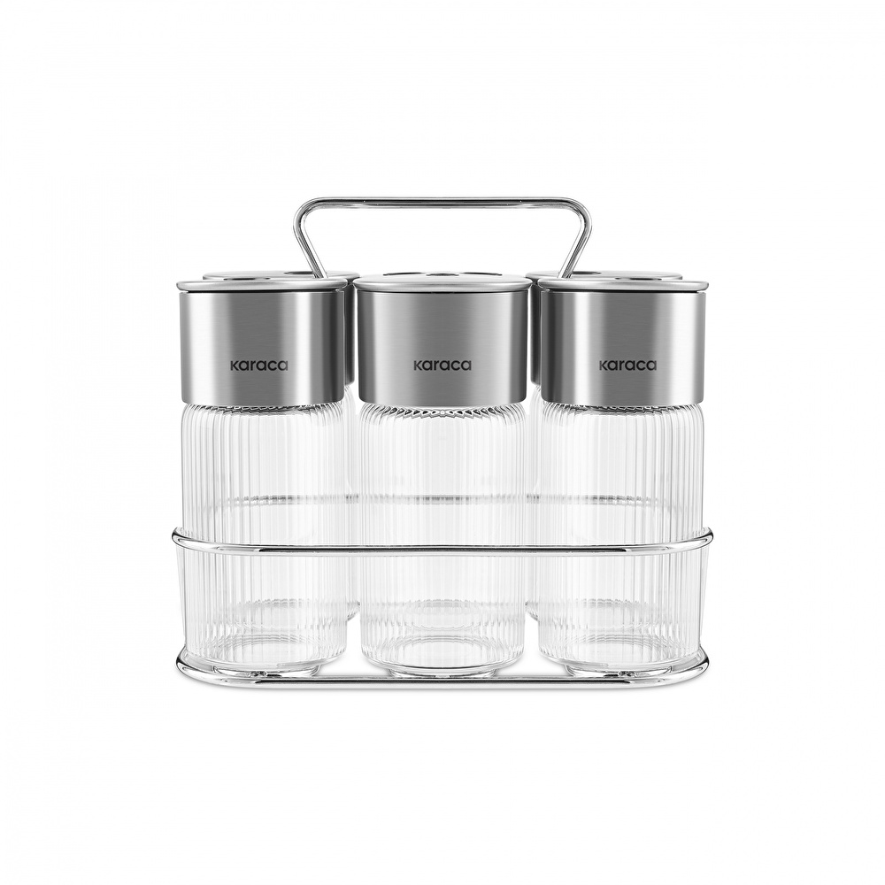 Karaca Ripple 7 Parça Baharat Seti Inox görseli 6