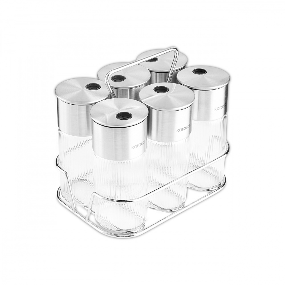 Karaca Ripple 7 Parça Baharat Seti Inox görseli 7