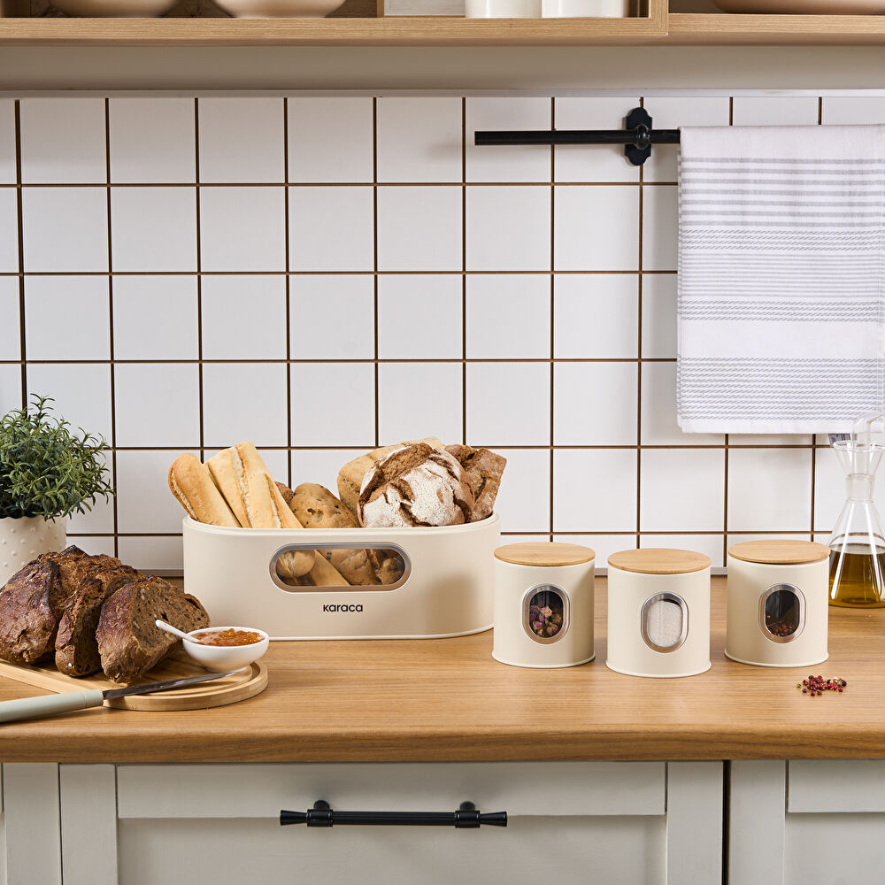 Karaca Premium Ekmek Kutusu-Saklama Kabı Hediyeli Siyah thumbnail 7