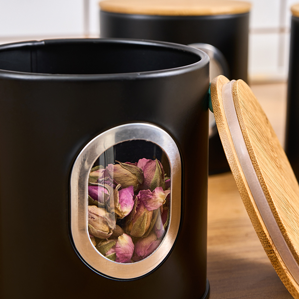 Karaca Premium Ekmek Kutusu-Saklama Kabı Hediyeli Siyah thumbnail 5