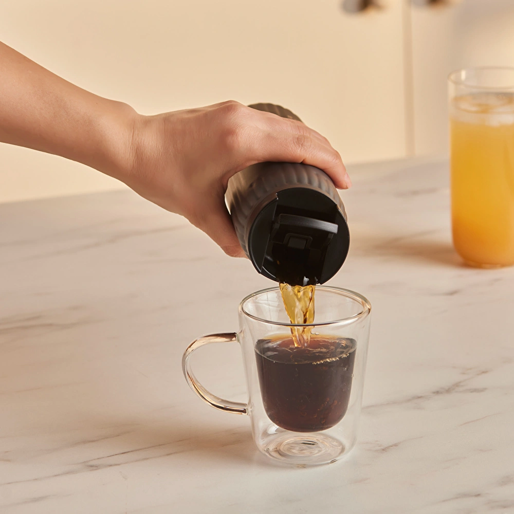 Karaca Rimo Sızdırmaz Çelik Termos 600 ml Antrasit görseli 4
