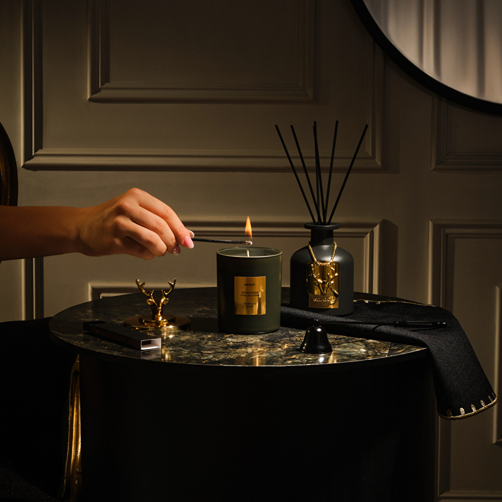 Karaca Home Signature Collection Reed Mum ve Oda Kokusu Vanilla Noir görseli 4