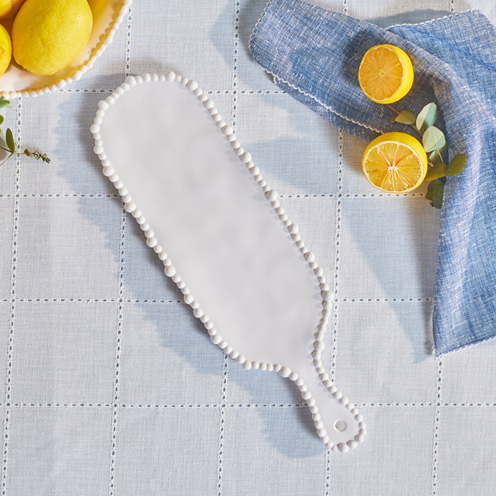 Karaca Perla Melamin Peynir Tabağı 43 cm Beyaz görseli 1