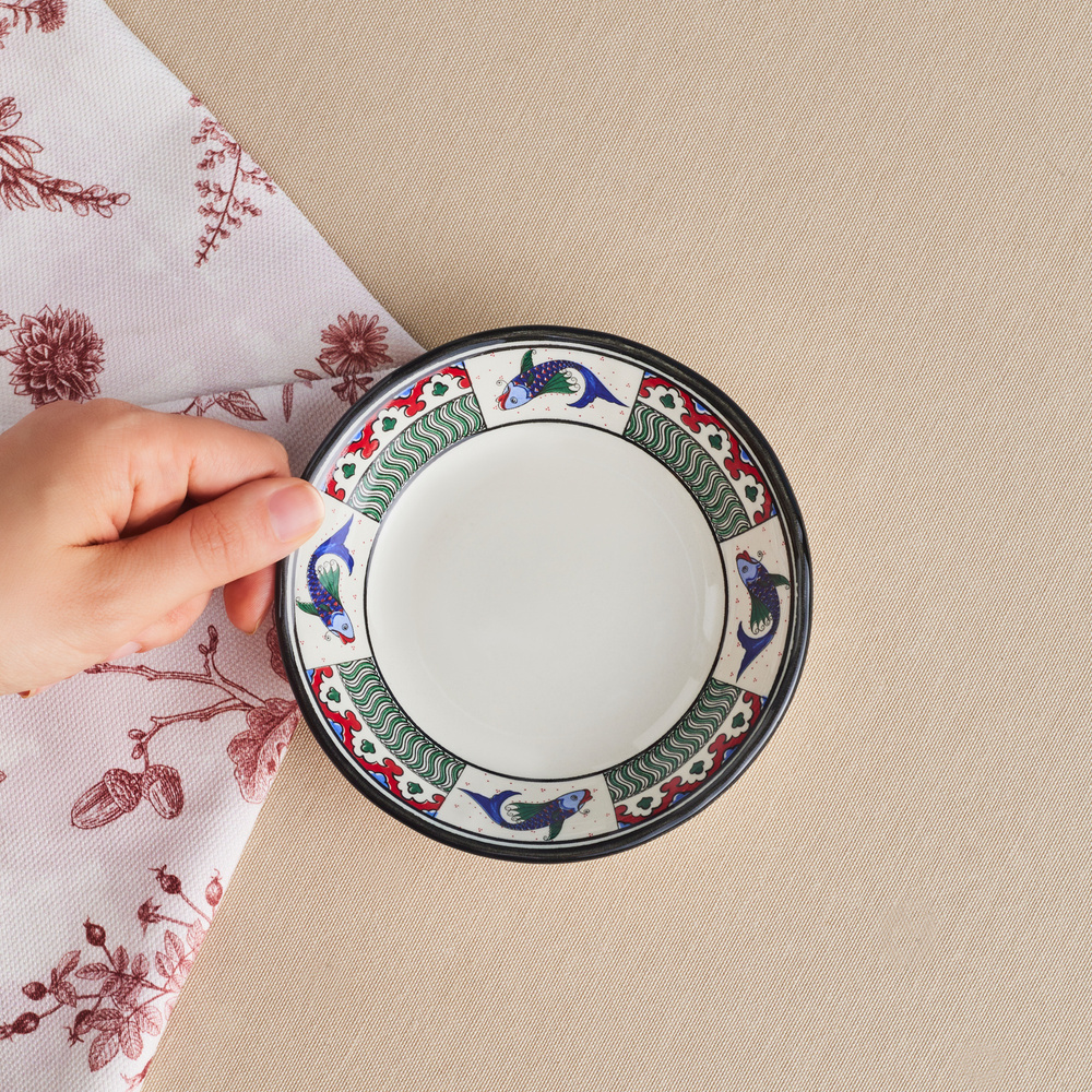 Karaca x Ömür Akkor İznik Balık Çerezlik 14 cm görseli 4
