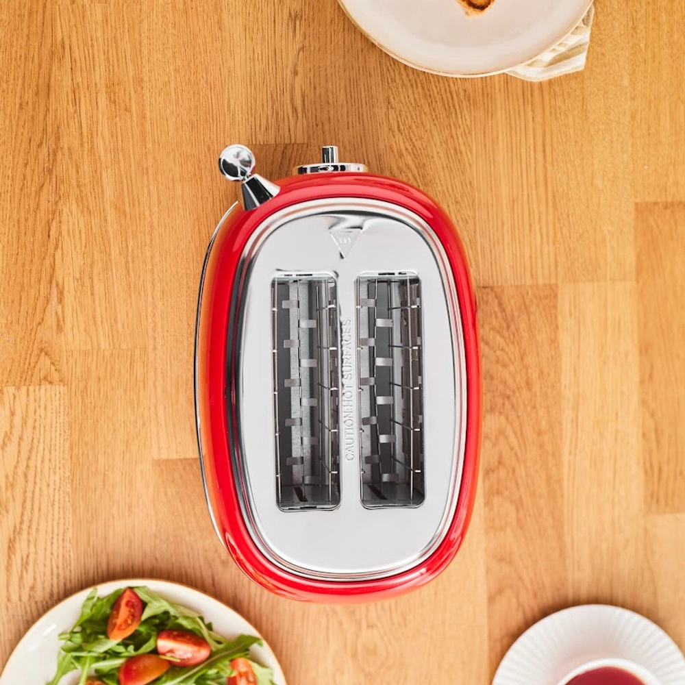 Karaca Vintage Craft 2 Dilim Kapasiteli Ekmek Kızartma Makinesi Red görseli 4