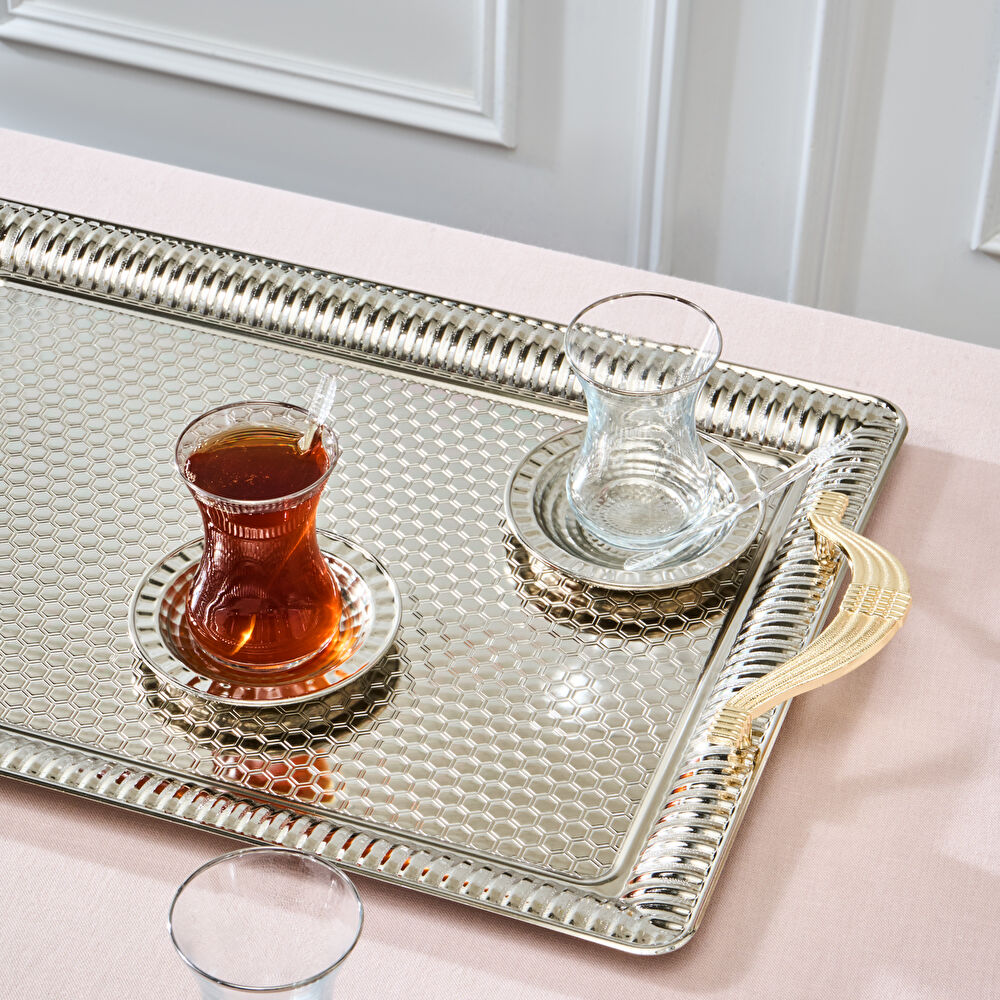 Karaca Nehir 19 Parça Çay Seti thumbnail 3