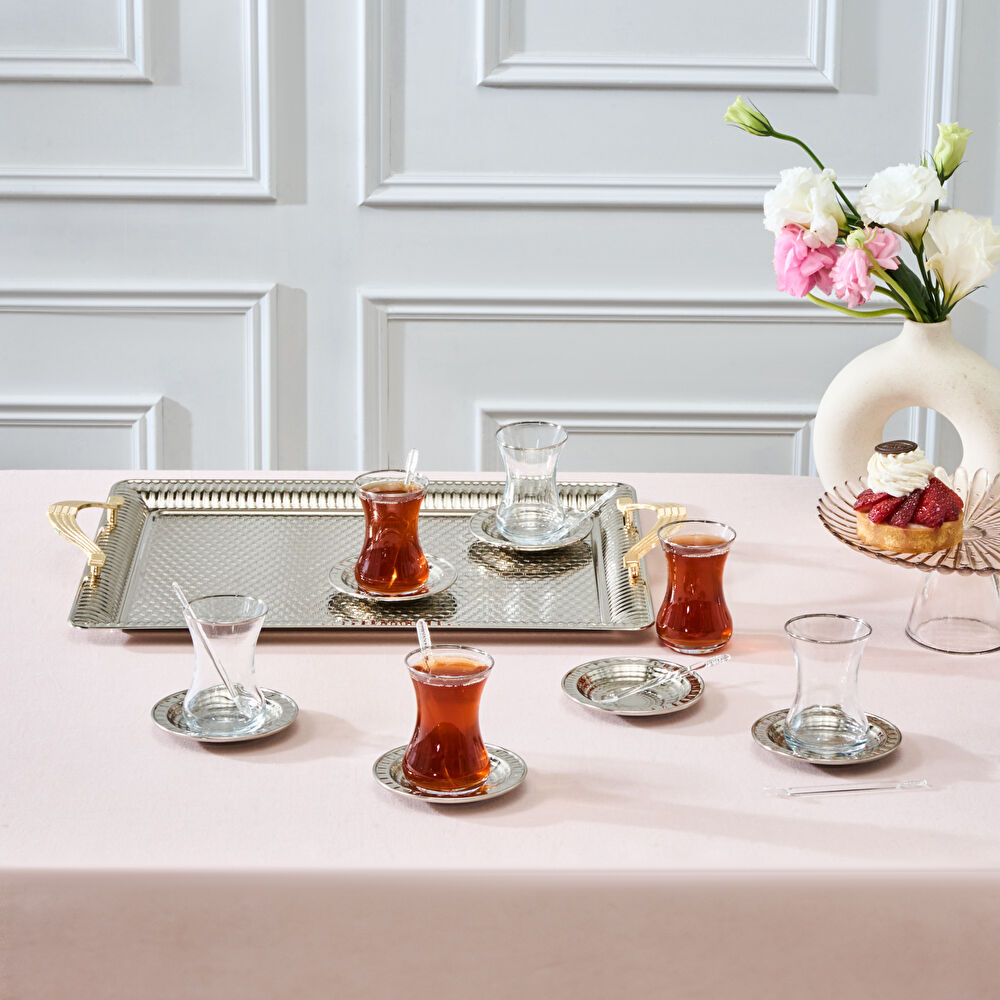 Karaca Nehir 19 Parça Çay Seti thumbnail 5