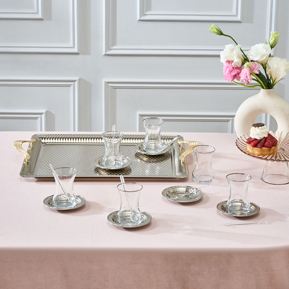 Karaca Nehir 19 Parça Çay Seti