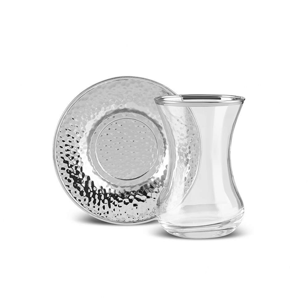 Karaca Ada 6 Kişilik 18 Parça Çay Seti Platin thumbnail 6