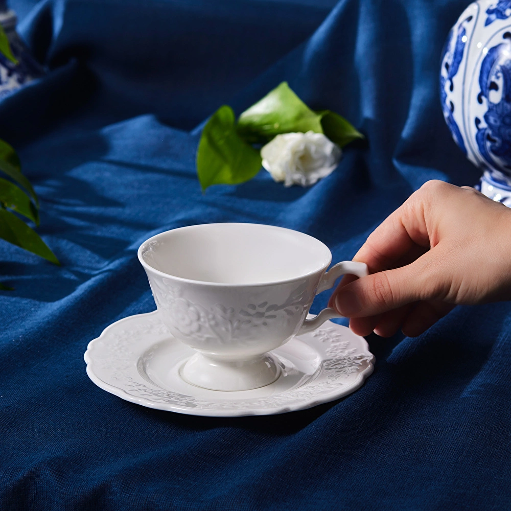 Karaca Beatrice Çay Fincanı ve Tabağı 200 ml görseli 2