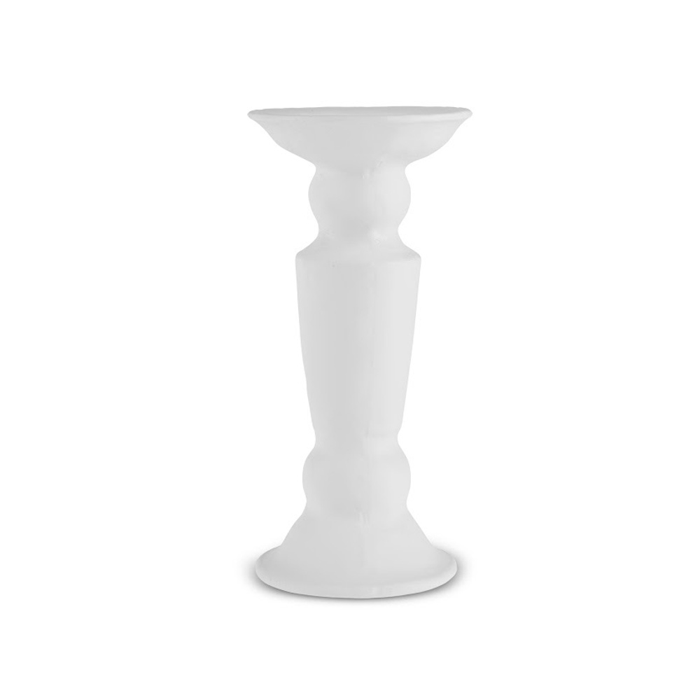 Karaca Home Stone Mumluk Beyaz 12,8x12,8x27 cm görseli 1