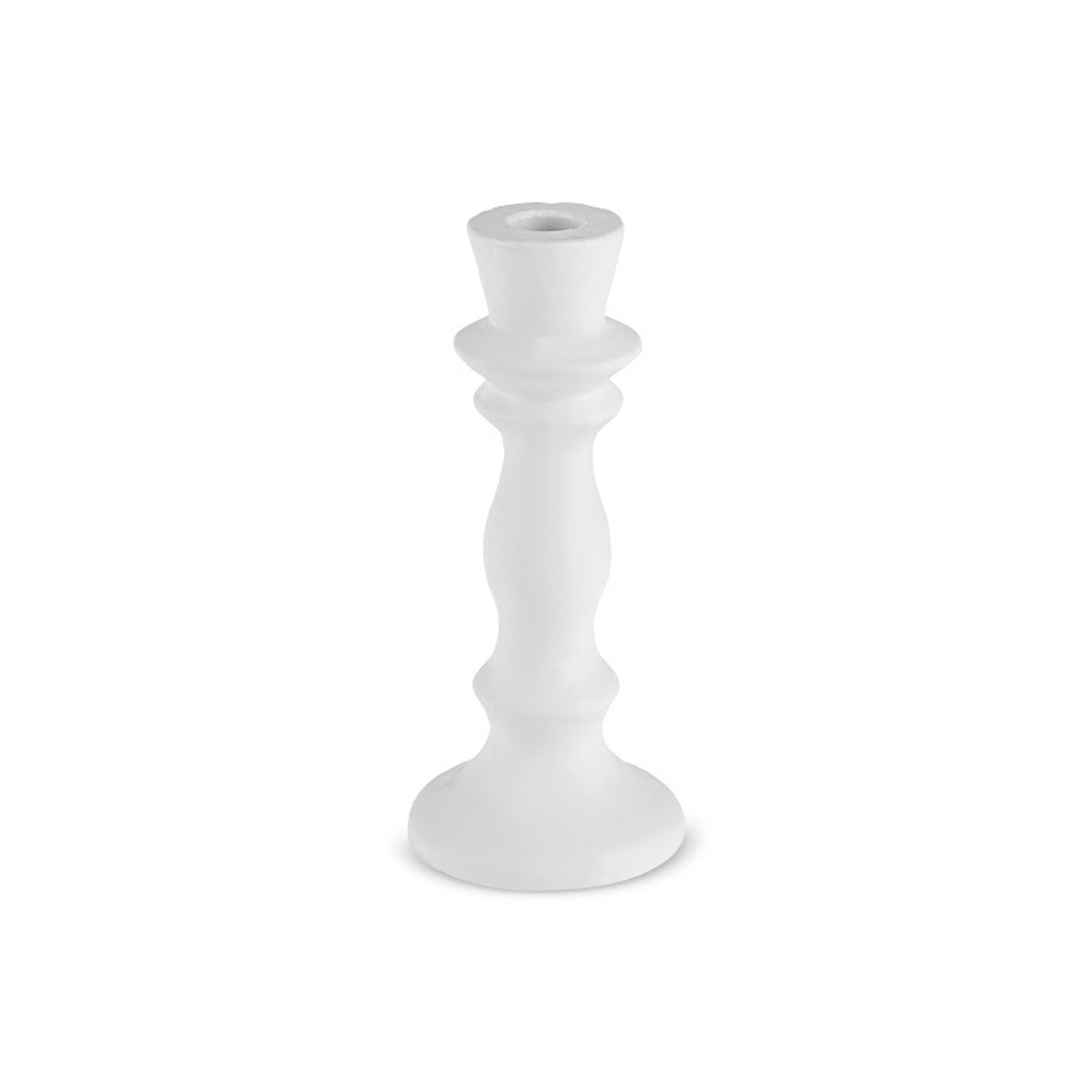 Karaca Home Stone Şamdan Beyaz 9,4x9,4x21,2 cm görseli 2