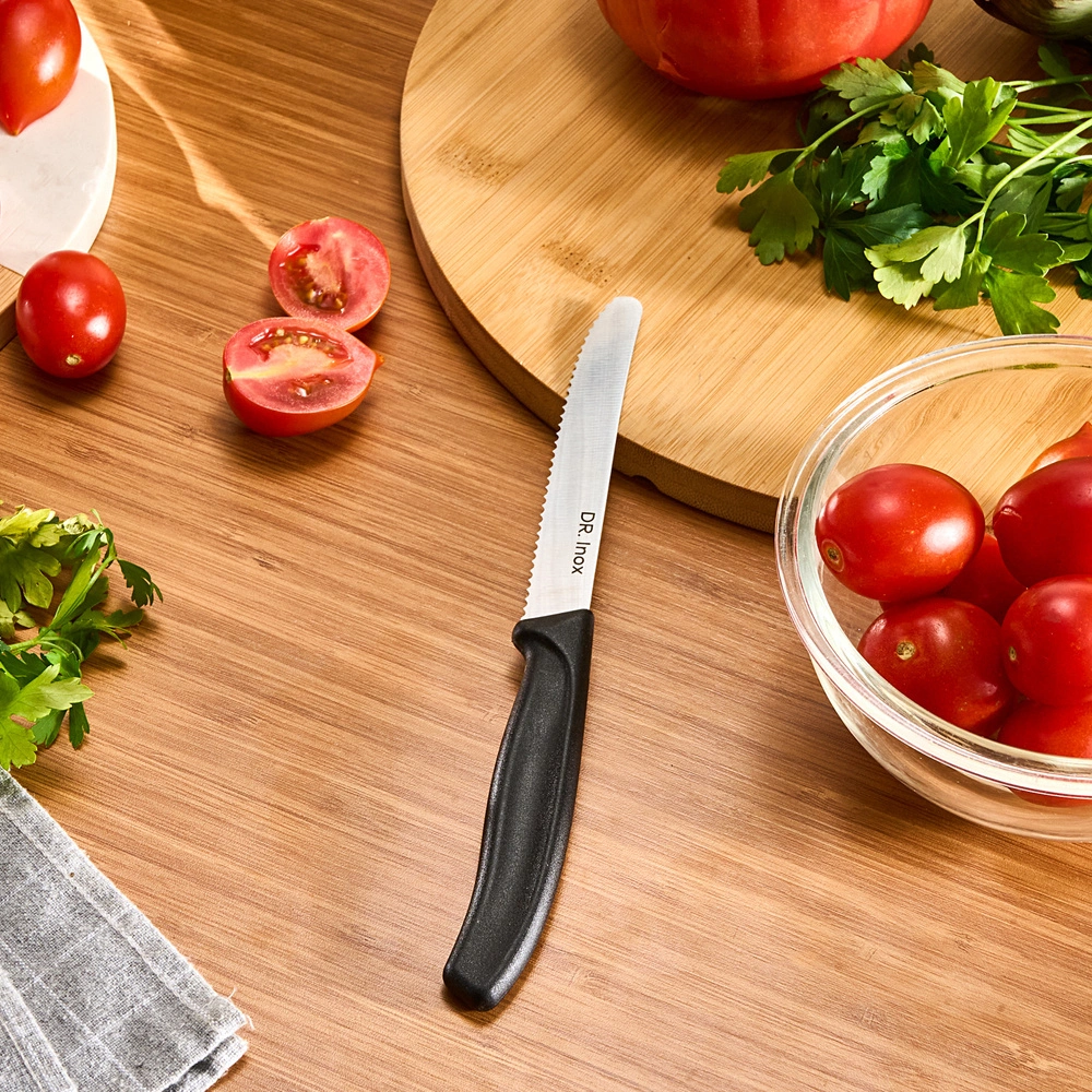 Dr. Inox Domates Bıçağı Siyah 22 cm görseli 3