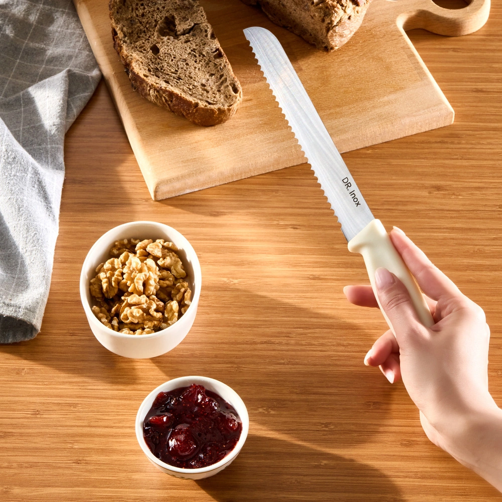 Dr. Inox Ekmek Bıçağı 32 cm Krem görseli 2