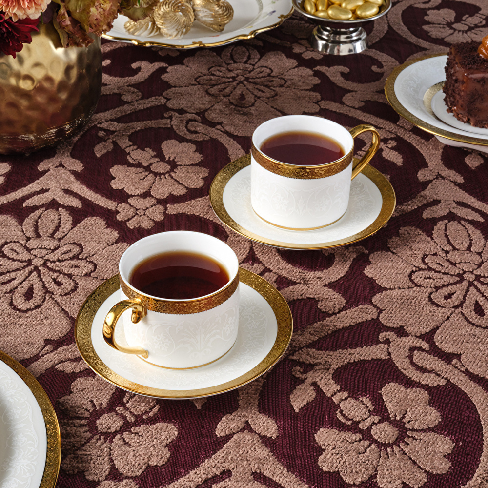 Karaca Royal Bone Victoria 2 Kişilik Çay Fincan Takımı thumbnail 3