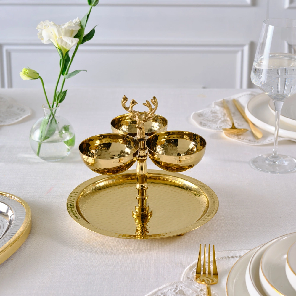 Karaca Home Maison Çerezlikli İkramlık Gold 8x21 cm görseli 1