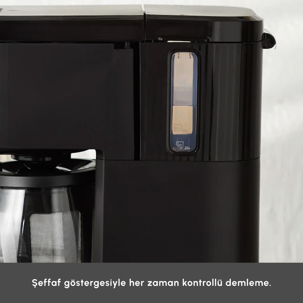 Karaca Just Coffee Aroma 2 in 1 Filtre Kahve Makinesi Space Gray  görseli 7
