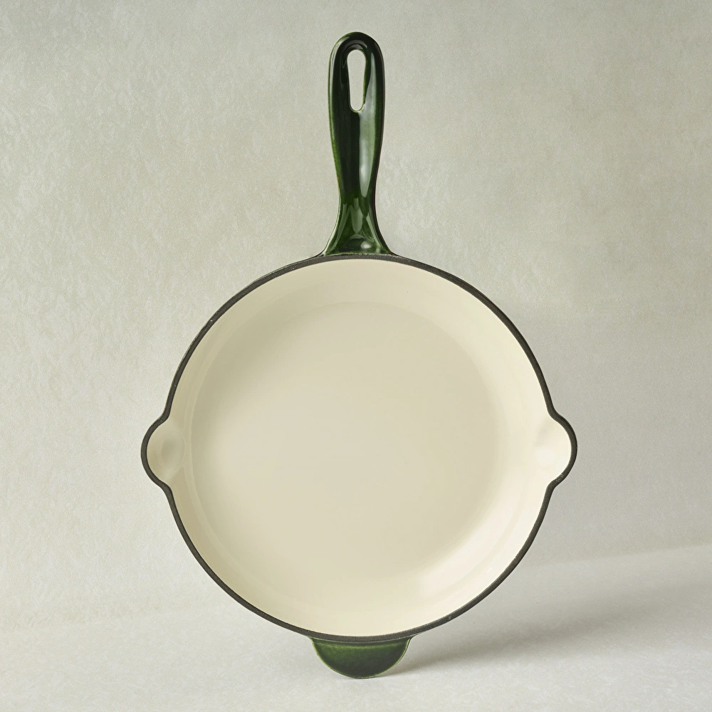 Karaca Heritage Demir Döküm Emayeli Tava Yeşil 26 cm görseli 1