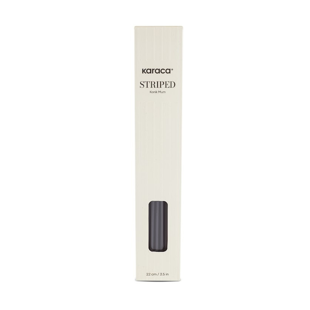 Karaca Home Striped Konik Mum Antrasit görseli 2