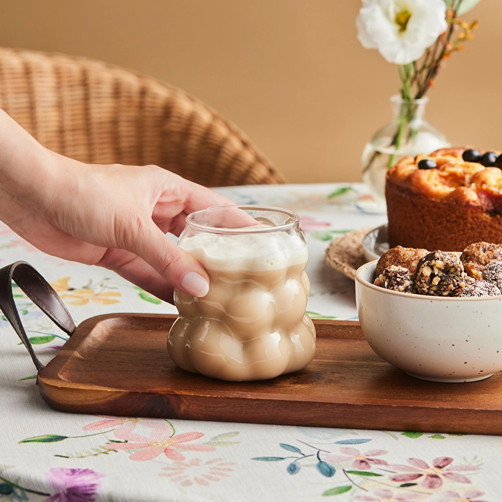 Karaca Bubble Latte Bardağı 390 ml Şeffaf görseli 3