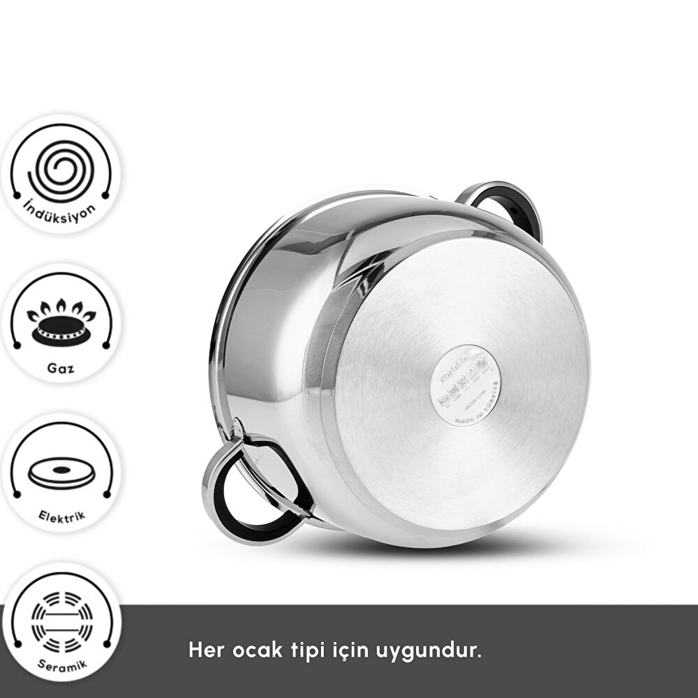 Karaca Magnus XLarge İndüksiyon Tabanlı 6 Parça Çelik Tencere Seti thumbnail 3