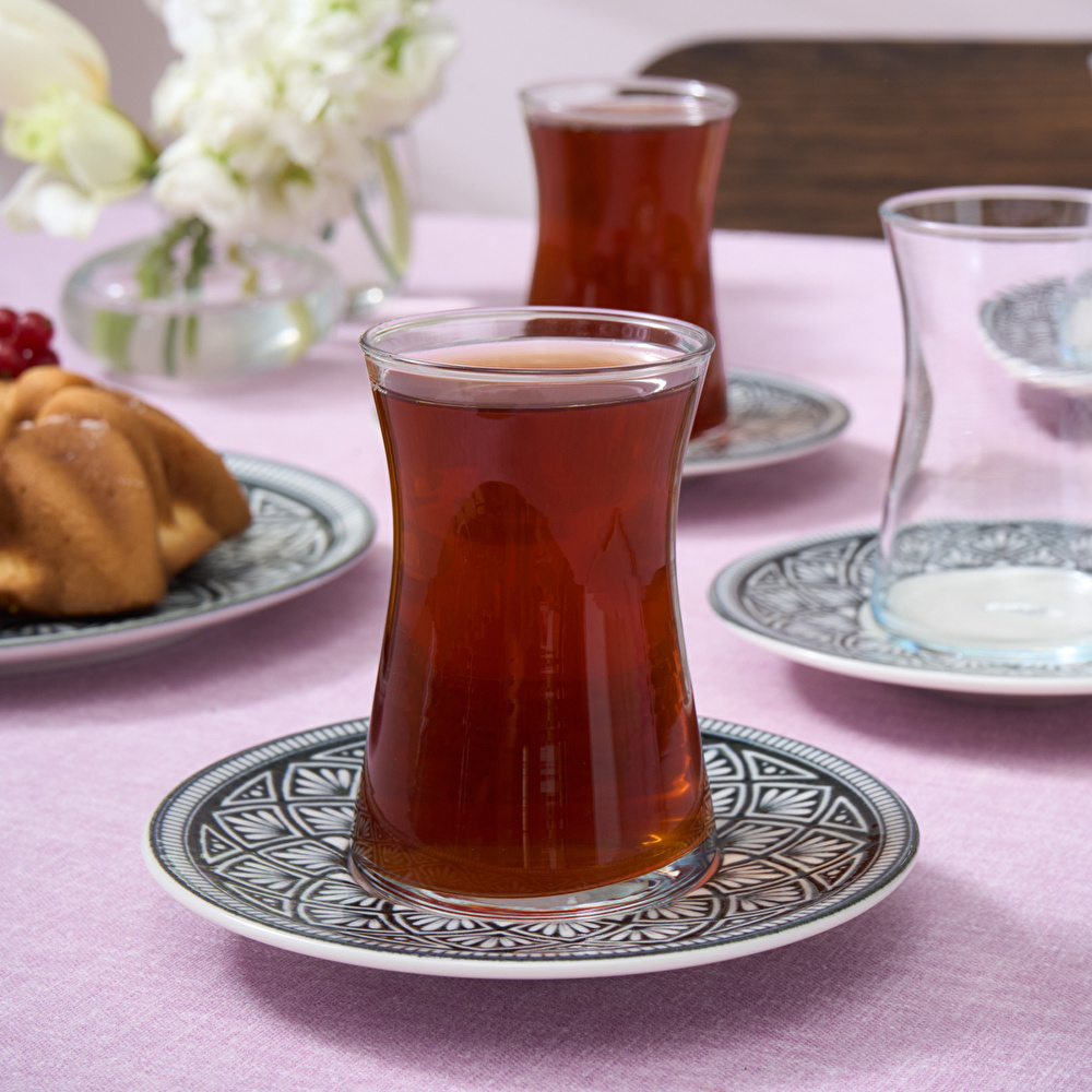 Karaca Lenny 6 Kişilik 12 Parça Çay Seti thumbnail 2