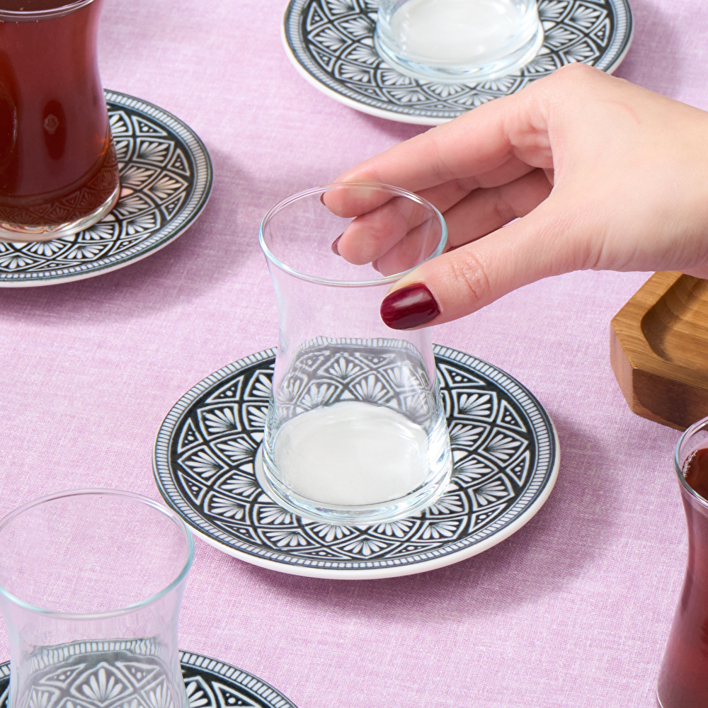 Karaca Lenny 6 Kişilik 12 Parça Çay Seti thumbnail 3