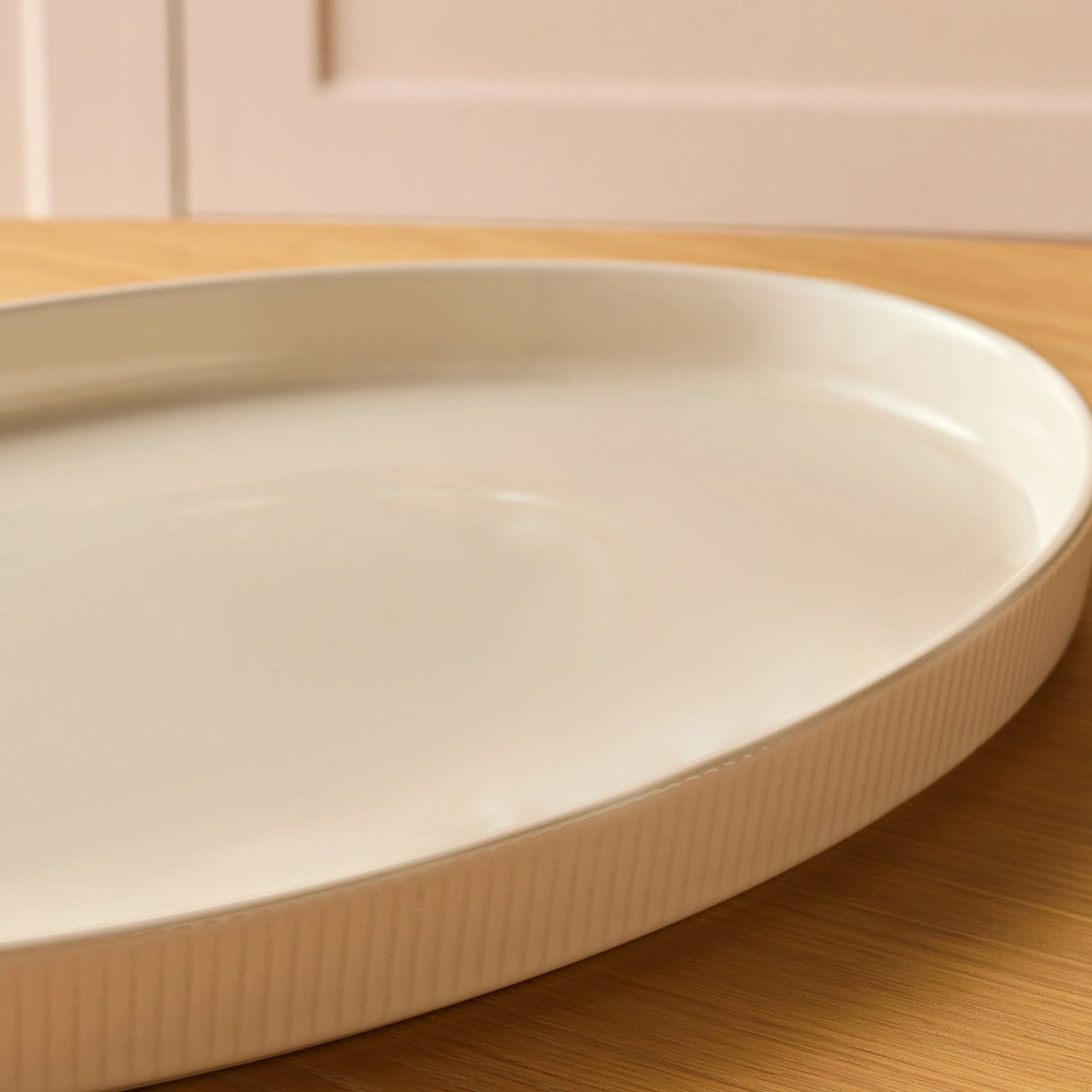 Karaca Massimo Kayık Tabak Krem 40 cm görseli 3