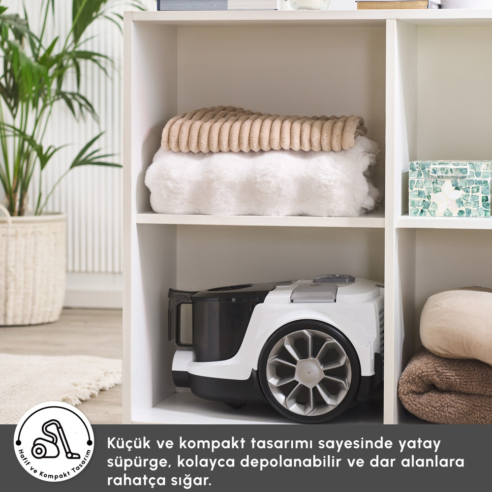 Karaca Vantuz Action Force X10 2 Lt Toz Torbasız Hazneli