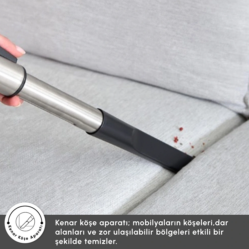 Karaca Vantuz Action Force X10 2 Lt Toz Torbasız Hazneli Elektrikli Süpürge Cherry Red 899 W görseli 16