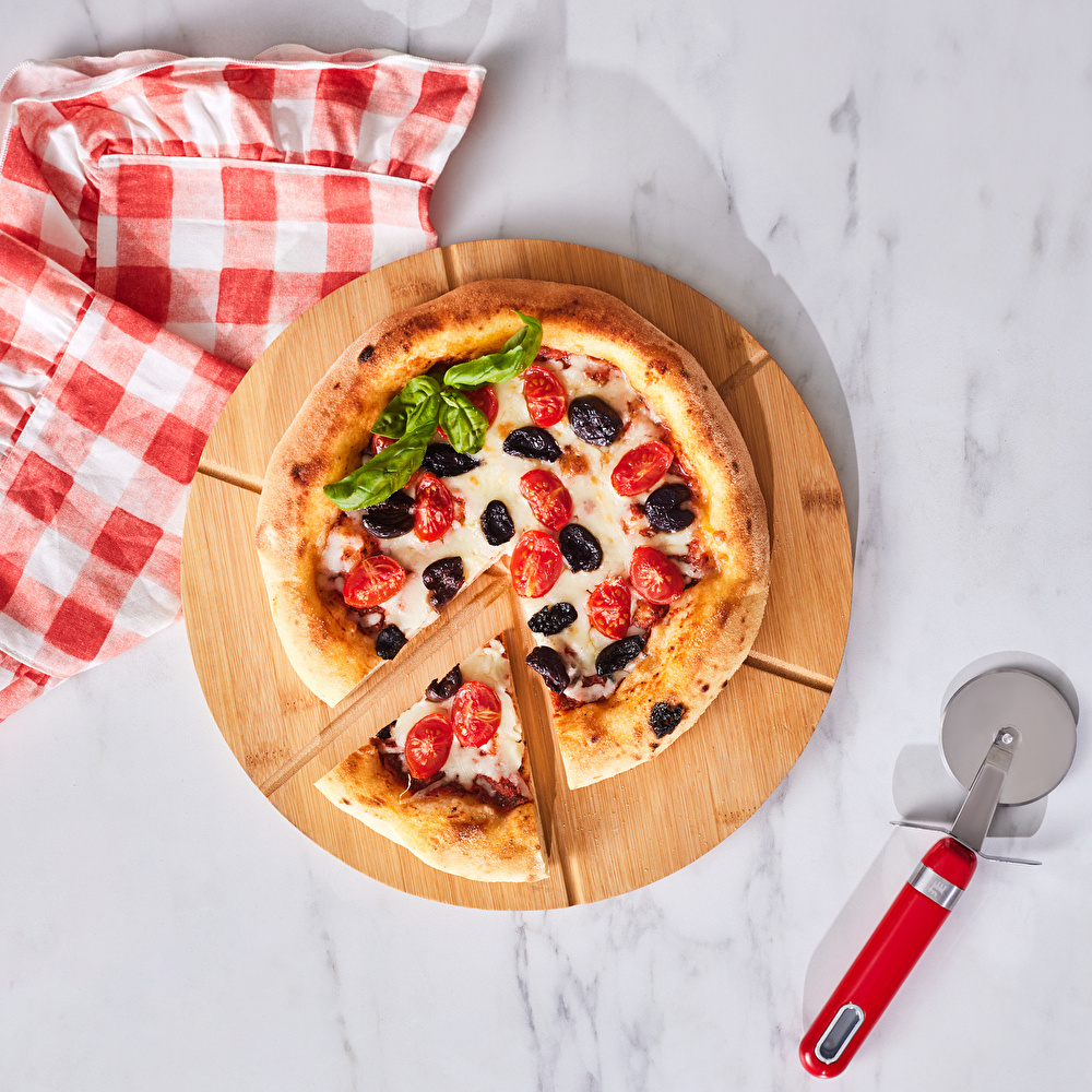 Karaca Bambu Lezza Pizza Kesme Tahtası ve Sunumluk thumbnail 2