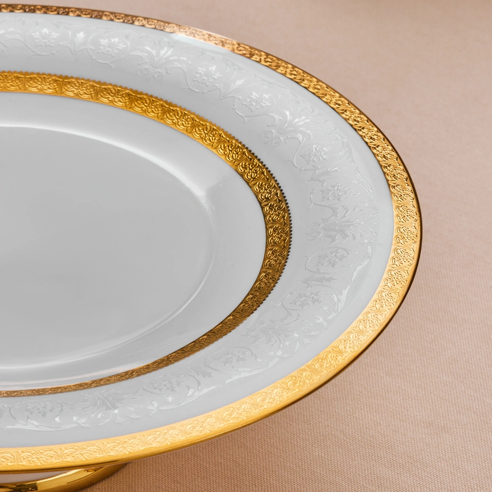 Karaca Royal Bone Victoria Ayaklı Kek Standı Gold görseli 2