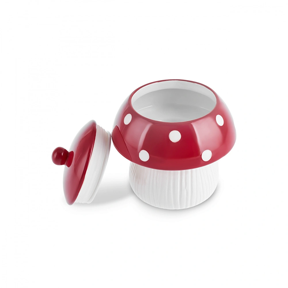 Karaca Cozy Mantar Saklama Kabı Kırmızı 520 ml görseli 5