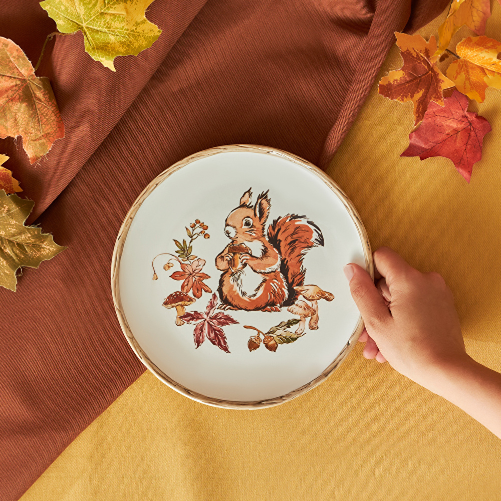 Karaca Cozy Sincap Pasta Tabağı 21 cm görseli 2