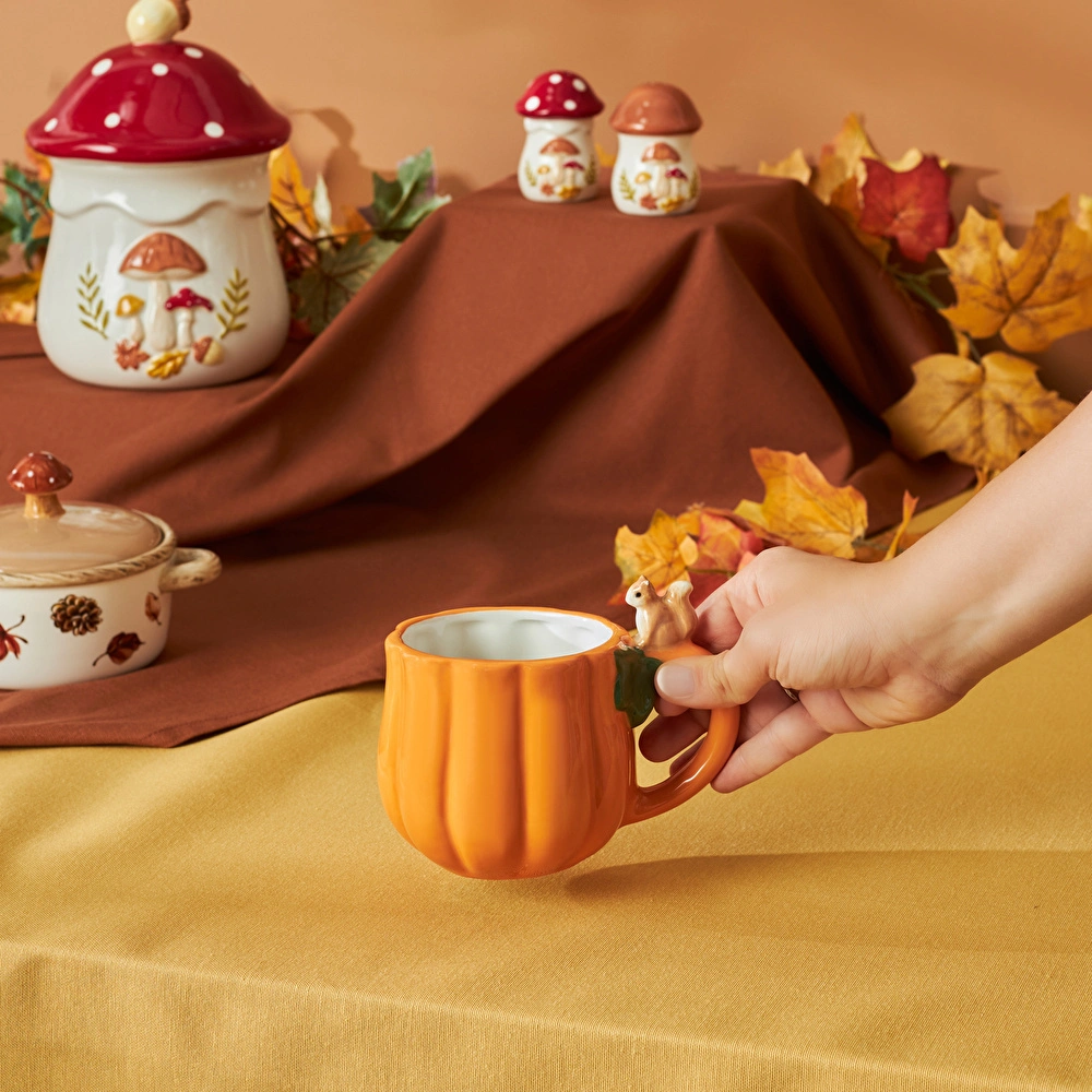 Karaca Cozy Bal Kabağı Sincap Kupa 320 ml görseli 3
