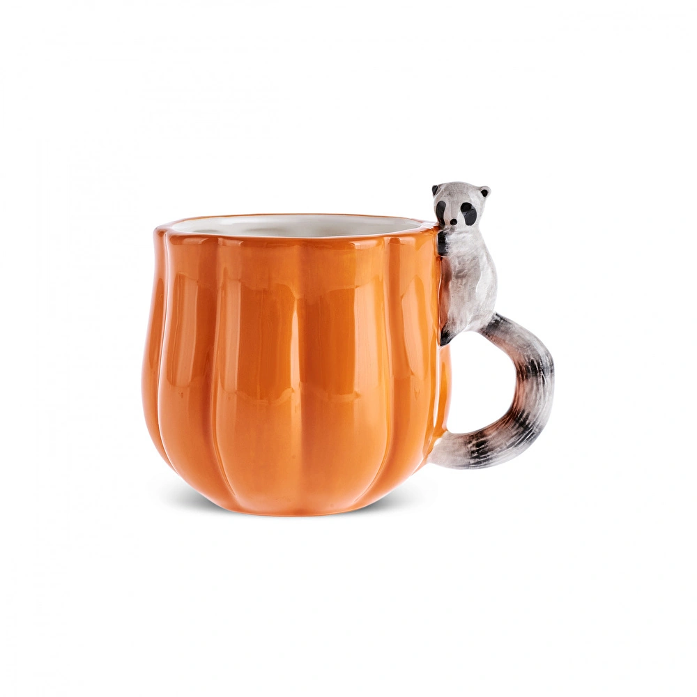 Karaca Cozy Bal Kabağı Rakun Kupa 320 ml görseli 4