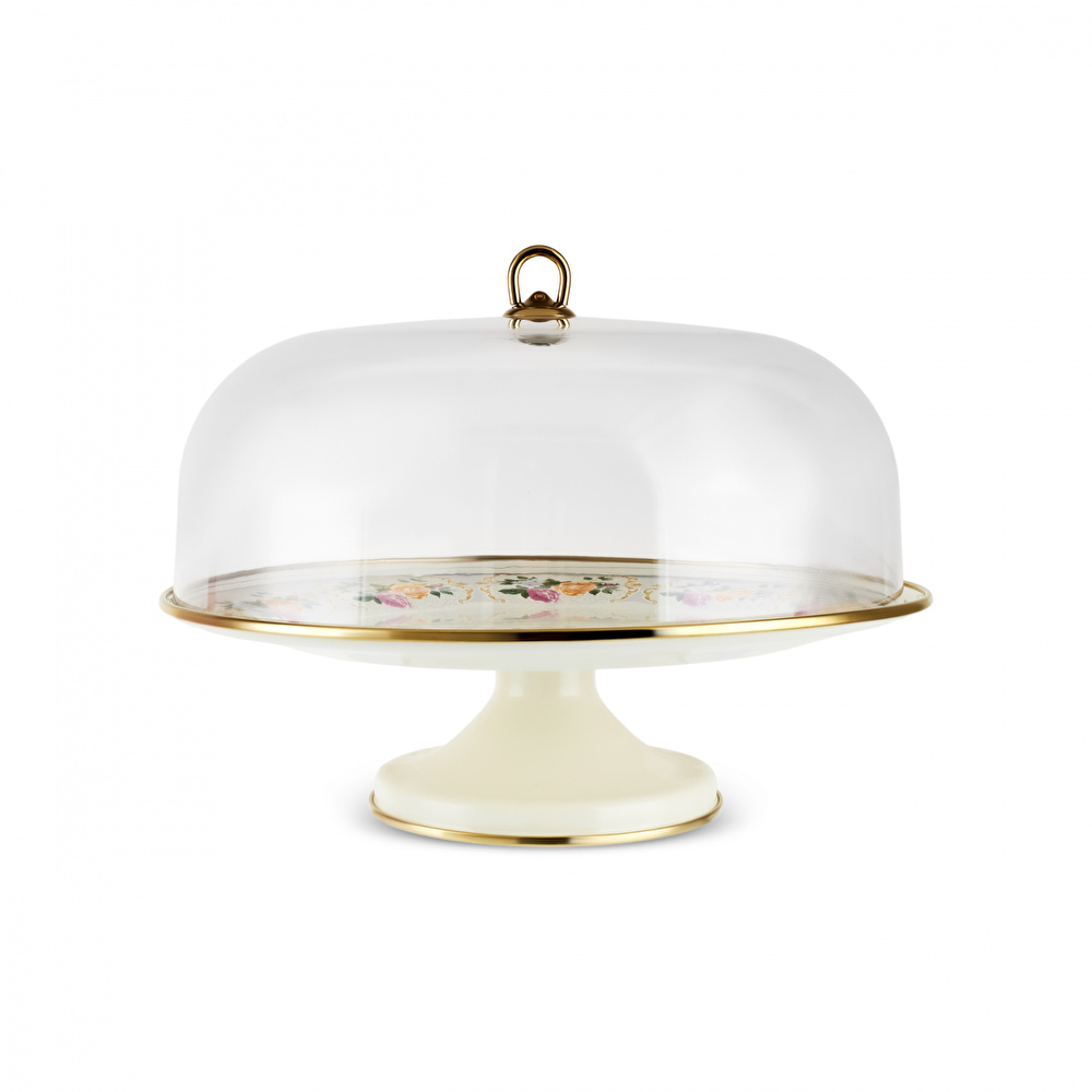 Karaca Viyan Emaye Kek Fanusu 31 cm thumbnail 3