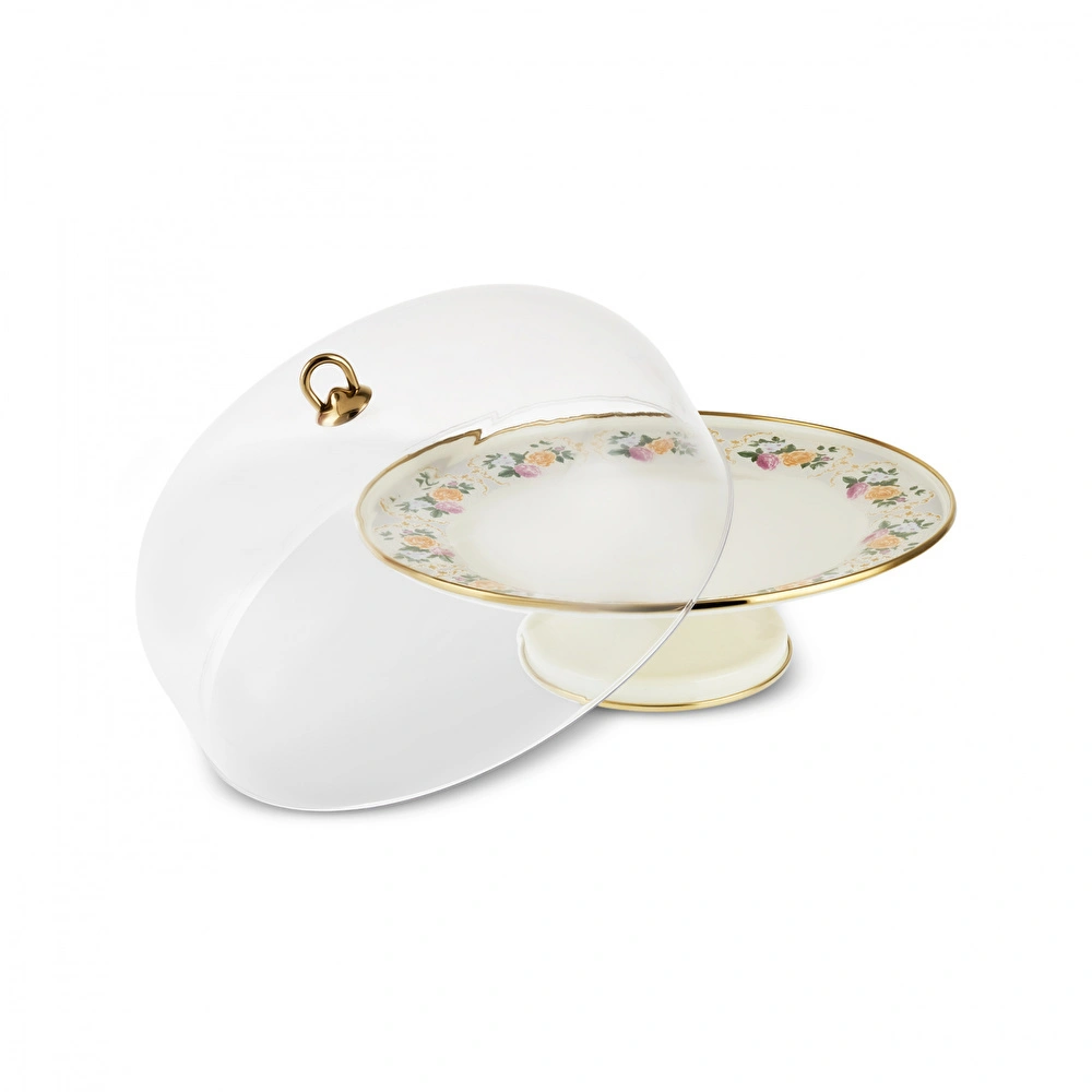 Karaca Viyan Emaye Kek Fanusu 31 cm