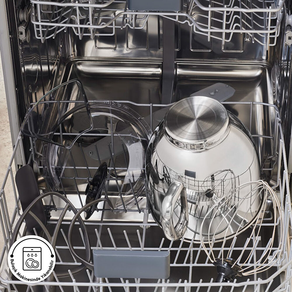 Karaca Mastermaid Chef Ultra D2000W Dijital Ekranlı Hamur Yoğurma Makinesi Grape Purple 7L thumbnail 11