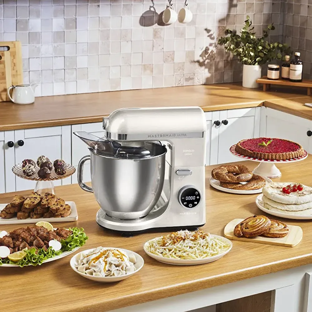 Karaca Mastermaid Chef Ultra D2000W Dijital Ekranlı Hamur Yoğurma Makinesi Black 7L thumbnail 12