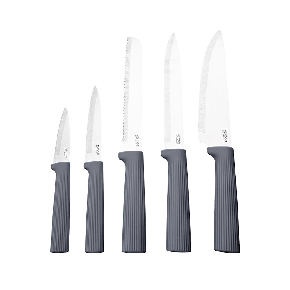 Karaca Massimo 12 Parça Servis Setli Bıçak Seti Antrasit thumbnail 7