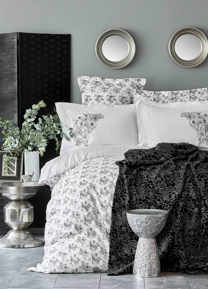 Karaca Home Brave Silver Gold 7 Parça Çift Kişilik Nish Set görseli 1