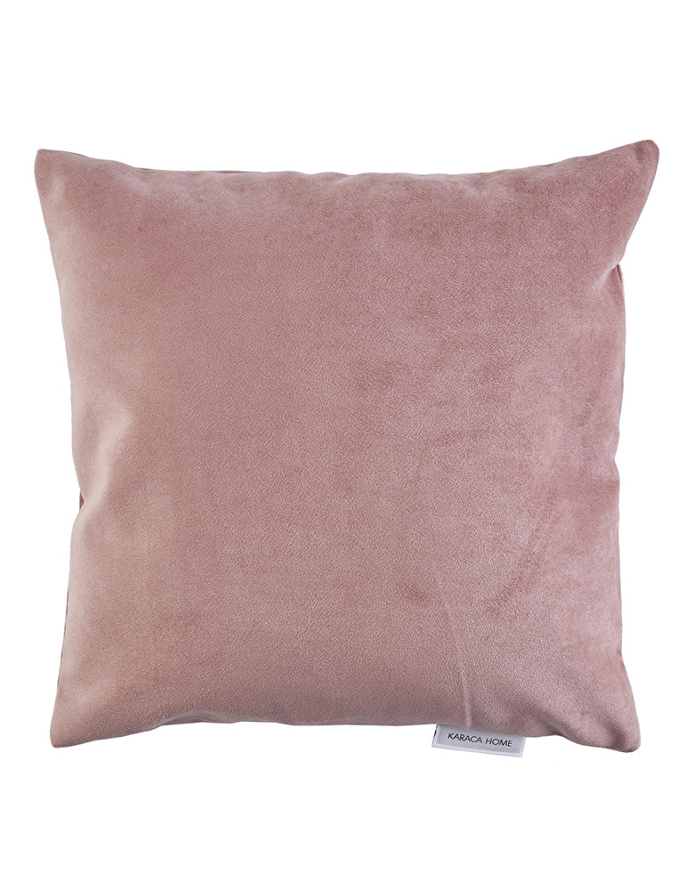 Karaca Home Breda Pudra Kadife Kırlent Kılıfı 45x45 cm görseli 1
