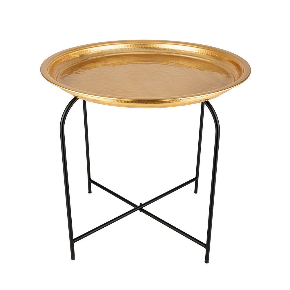 Karaca Home Lena Gold Dövmeli Ayaklı Tepsi 45 cm görseli 1