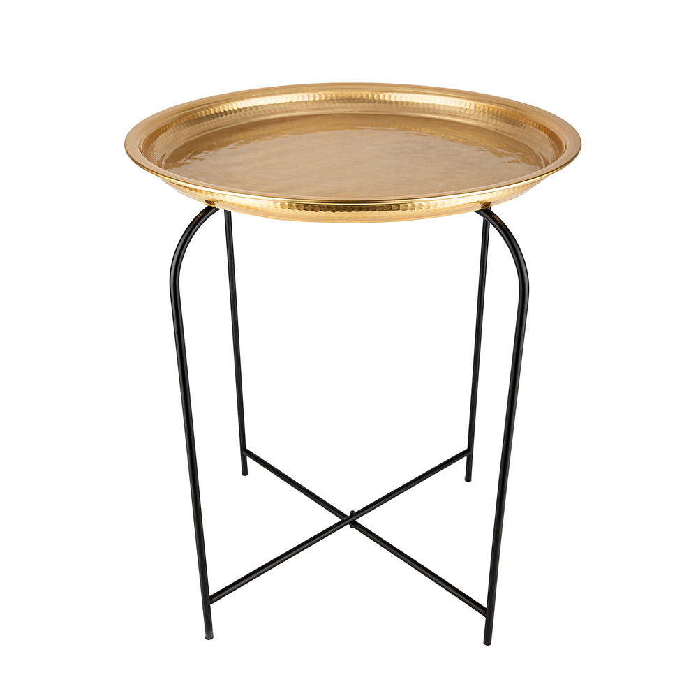 Karaca Home Lena Gold Dövmeli Ayaklı Tepsi 55 cm görseli 1