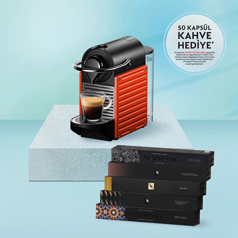 Nespresso C61 Pixie Kırmızı Kahve Makinesi görseli 2