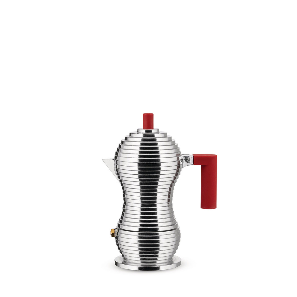Alessi Pulcina Espresso Makinesi Mokapot 70 ml Kırmızı görseli 3