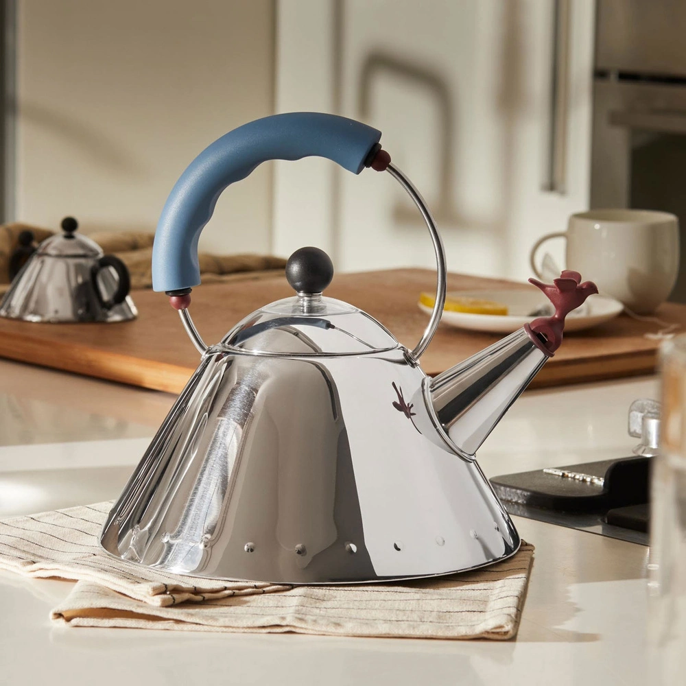 Alessi Kettle Kuş 2 L Mavi görseli 3